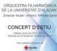 L'Orquestra Filharmònica de la UA ofereix un concert solidari a benefici de Creu Roja (dissabte 6 de juliol)