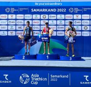 El triatleta de la UA David Cantero logra la victoria en la Copa Asiática de Triatlón