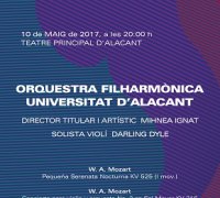 L'Orquestra Filharmònica de la UA oferirà un concert extraordinari al Teatre Principal a benefici d'Alinur