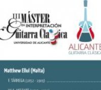 El màster en Interpretació de Guitarra Clàssica de la UA clausura el curs amb un cicle de concerts