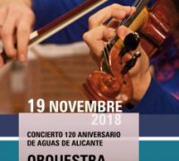 Aigües d'Alacant celebra el 120 aniversari amb un concert solidari interpretat per l'Orquestra Filharmònica de la Universitat d'Alacant