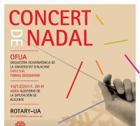 La UA i els clubs rotaris Alacant i Alacant Port presenten el Concert Solidari de Nadal a benefici de Càritas