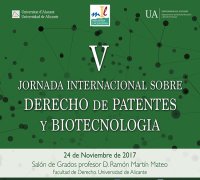V Jornada Internacional sobre Derecho de Patentes y Biotecnología