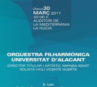 La Orquesta Filarmónica de la UA ofrecerá su tradicional Concierto de Primavera en La Nucía