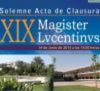 La UA celebra la clausura de la XIX edición Magister Lvcentinvs, Máster en Propiedad Industrial e Intelectual